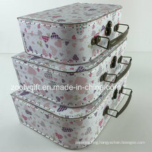 Custom Stitching Paper Cardboard Gift Box Suitcase Storage Packaging Boxes